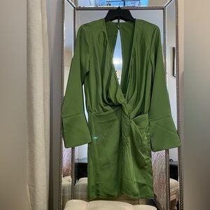 ASOS Green Long Sleeve Dress